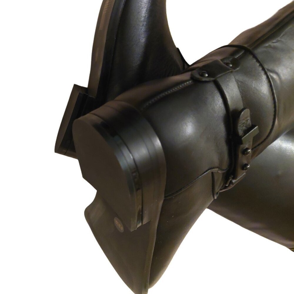 BCBGMAXAZARIA Ma Franz Black Calf Leather Boots Retail $398 - Picture 7 of 7
